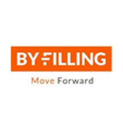 by filling
